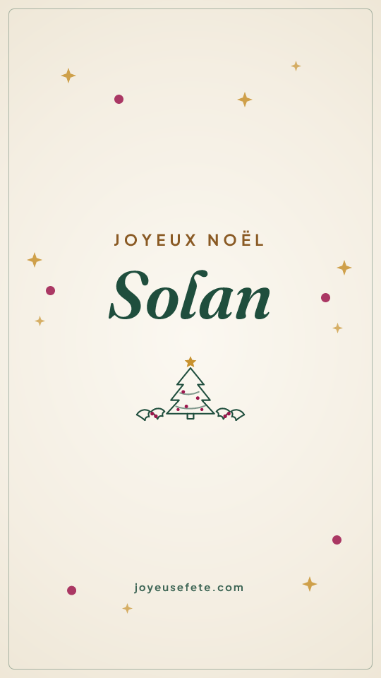 Image « Joyeux Noël Solan » au format story