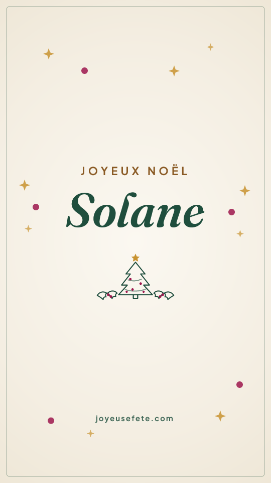 Image « Joyeux Noël Solane » au format story