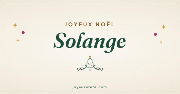 Image « Joyeux Noël Solange » au format large