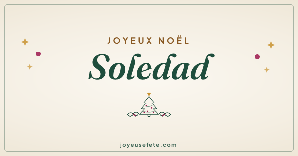 Image « Joyeux Noël Soledad » au format large