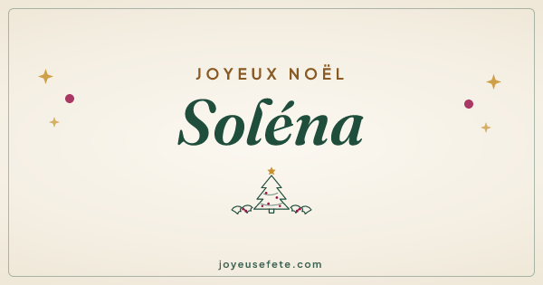 Image « Joyeux Noël Soléna » au format large
