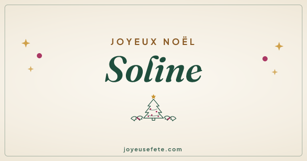 Image « Joyeux Noël Soline » au format large