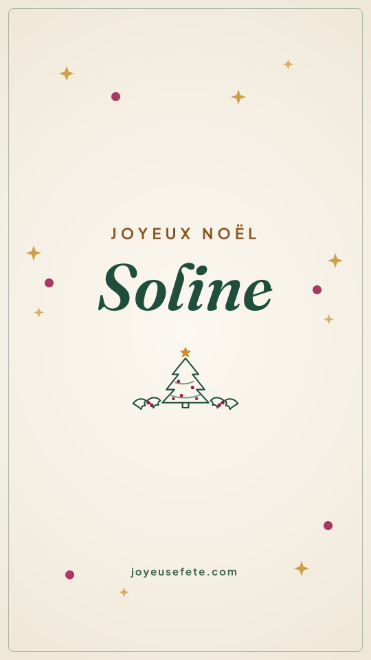 Image « Joyeux Noël Soline » au format story