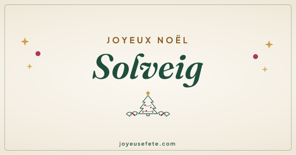 Image « Joyeux Noël Solveig » au format large