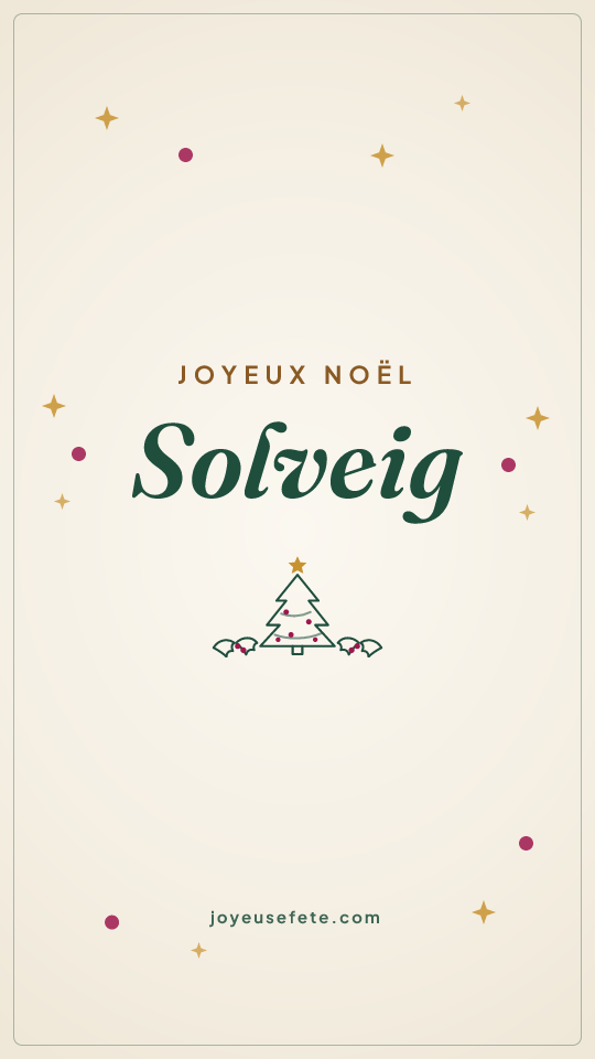 Image « Joyeux Noël Solveig » au format story