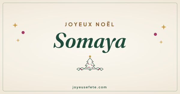 Image « Joyeux Noël Somaya » au format large