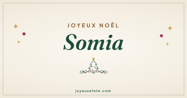 Image « Joyeux Noël Somia » au format large