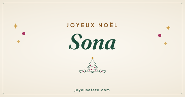 Image « Joyeux Noël Sona » au format large