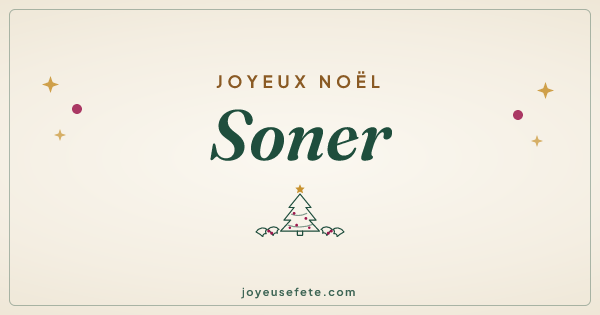 Image « Joyeux Noël Soner » au format large