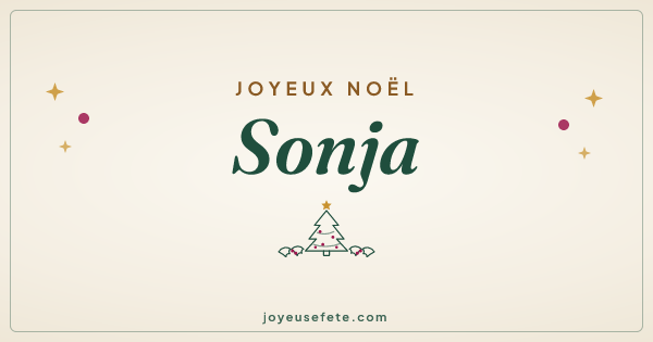 Image « Joyeux Noël Sonja » au format large