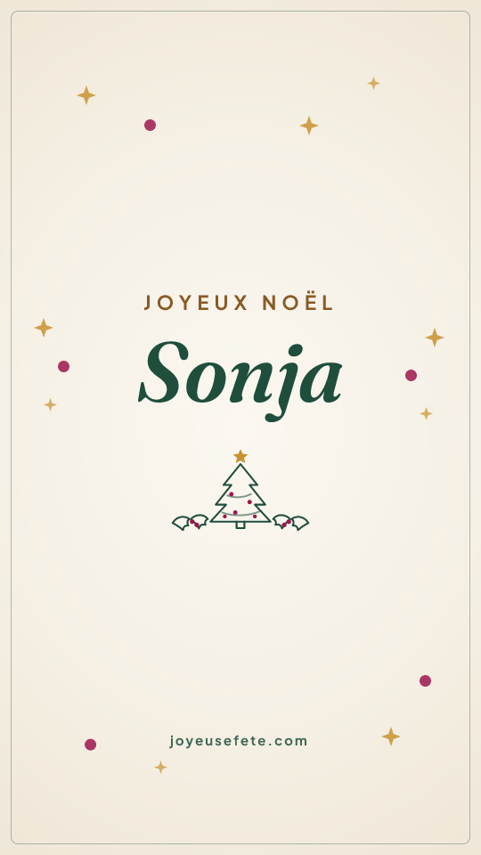 Image « Joyeux Noël Sonja » au format story