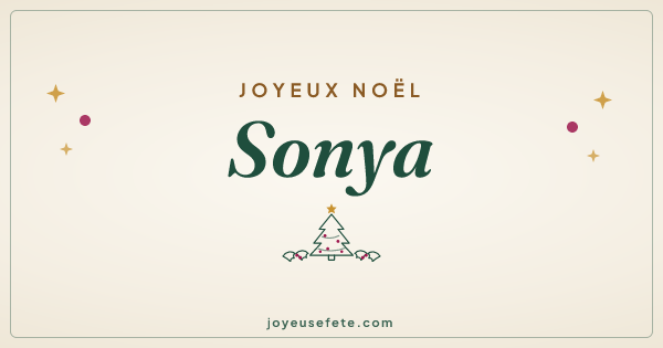 Image « Joyeux Noël Sonya » au format large
