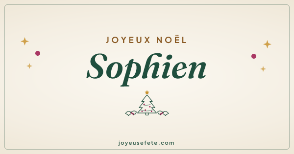 Image « Joyeux Noël Sophien » au format large