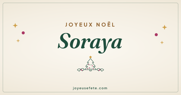 Image « Joyeux Noël Soraya » au format large