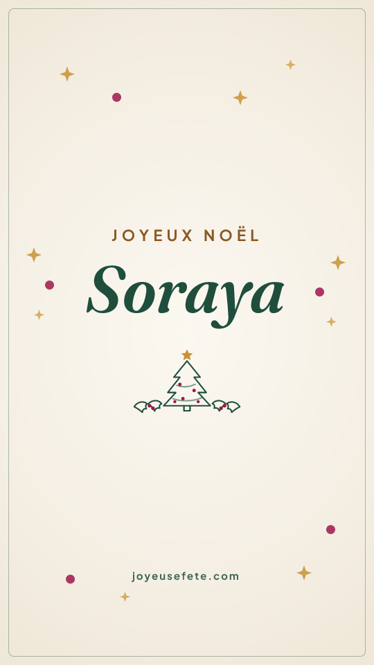 Image « Joyeux Noël Soraya » au format story