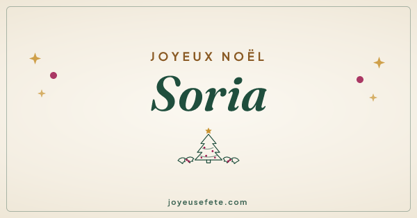 Image « Joyeux Noël Soria » au format large