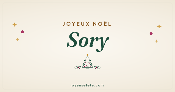 Image « Joyeux Noël Sory » au format large