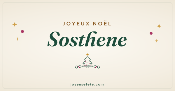 Image « Joyeux Noël Sosthene » au format large