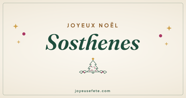 Image « Joyeux Noël Sosthenes » au format large
