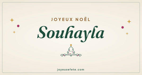 Image « Joyeux Noël Souhayla » au format large