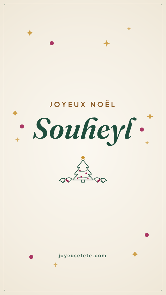 Image « Joyeux Noël Souheyl » au format story
