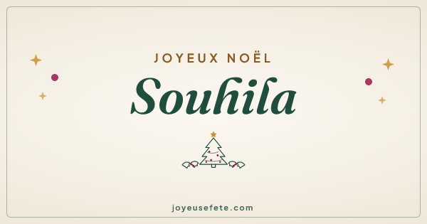 Image « Joyeux Noël Souhila » au format large