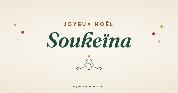 Image « Joyeux Noël Soukeïna » au format large