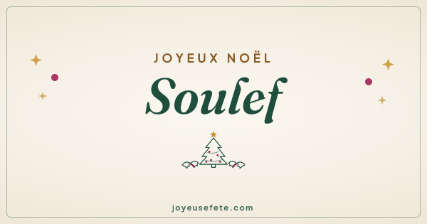 Image « Joyeux Noël Soulef » au format large