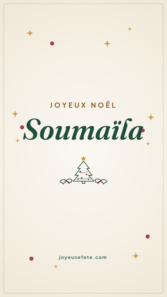 Image « Joyeux Noël Soumaïla » au format story