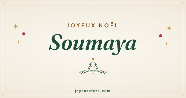 Image « Joyeux Noël Soumaya » au format large