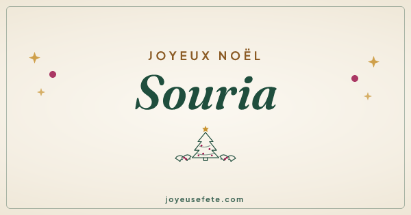 Image « Joyeux Noël Souria » au format large