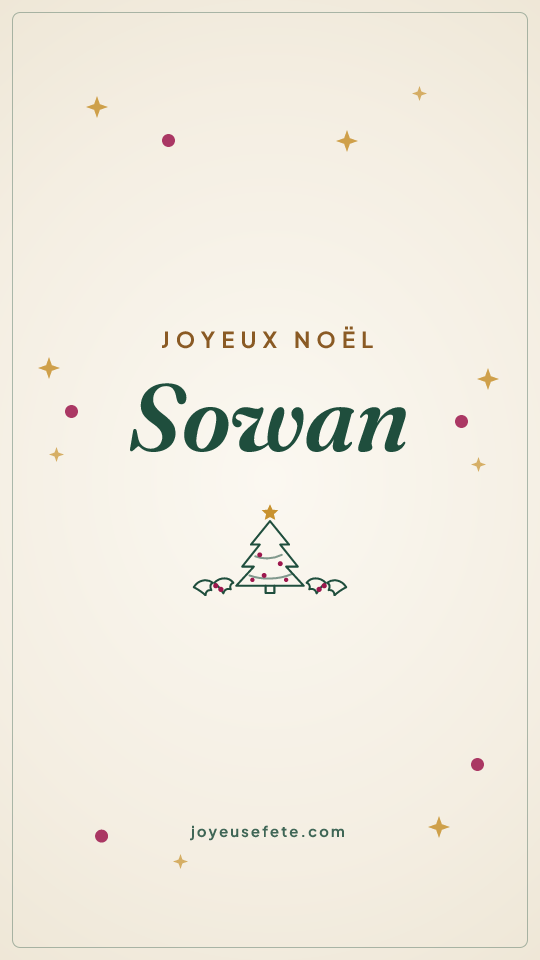 Image « Joyeux Noël Sowan » au format story