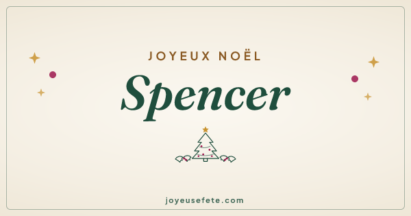 Image « Joyeux Noël Spencer » au format large