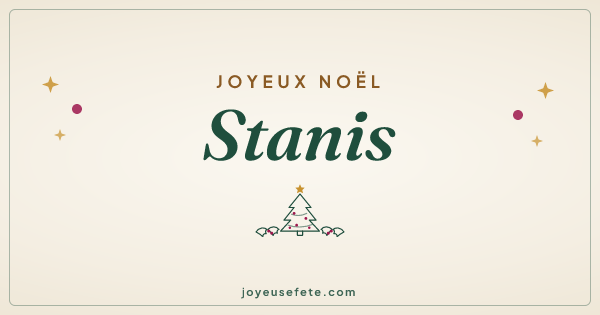 Image « Joyeux Noël Stanis » au format large