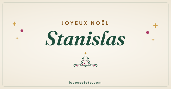 Image « Joyeux Noël Stanislas » au format large