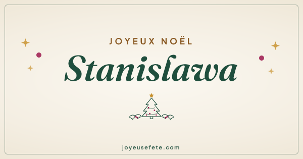 Image « Joyeux Noël Stanislawa » au format large
