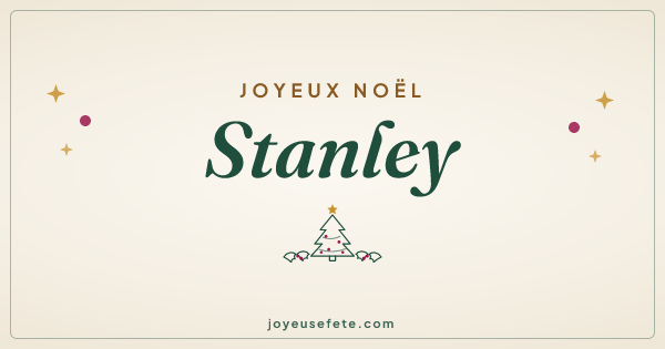 Image « Joyeux Noël Stanley » au format large