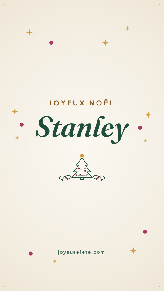 Image « Joyeux Noël Stanley » au format story