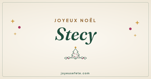Image « Joyeux Noël Stecy » au format large