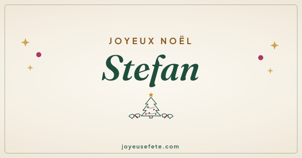 Image « Joyeux Noël Stefan » au format large