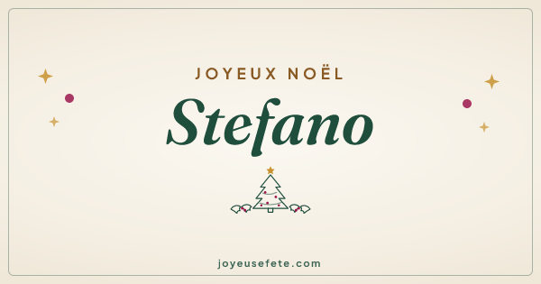Image « Joyeux Noël Stefano » au format large