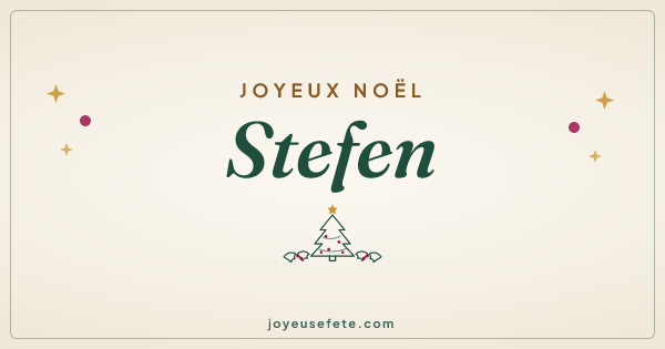 Image « Joyeux Noël Stefen » au format large