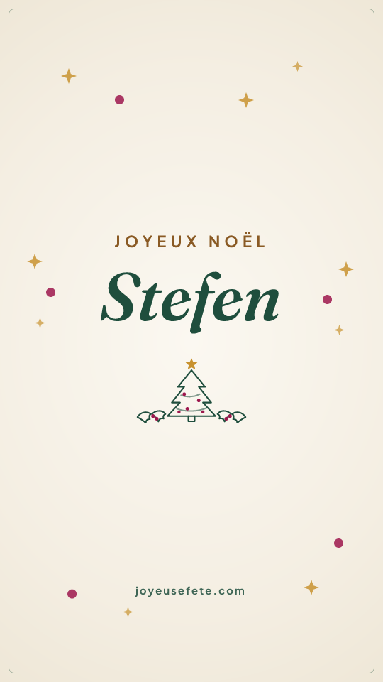 Image « Joyeux Noël Stefen » au format story