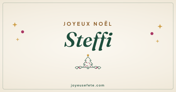 Image « Joyeux Noël Steffi » au format large