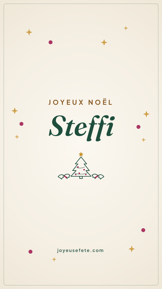 Image « Joyeux Noël Steffi » au format story