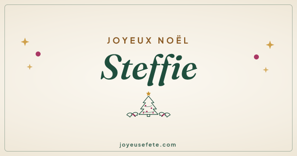 Image « Joyeux Noël Steffie » au format large