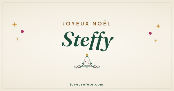 Image « Joyeux Noël Steffy » au format large