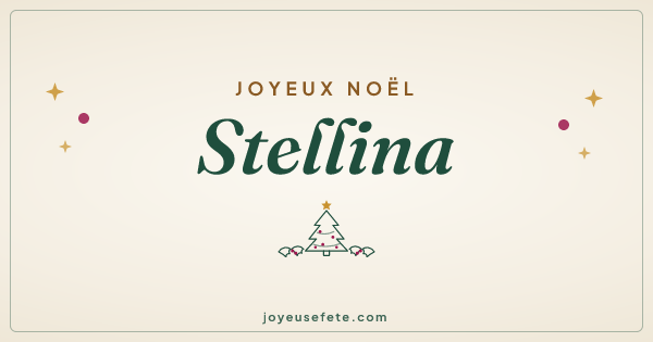 Image « Joyeux Noël Stellina » au format large