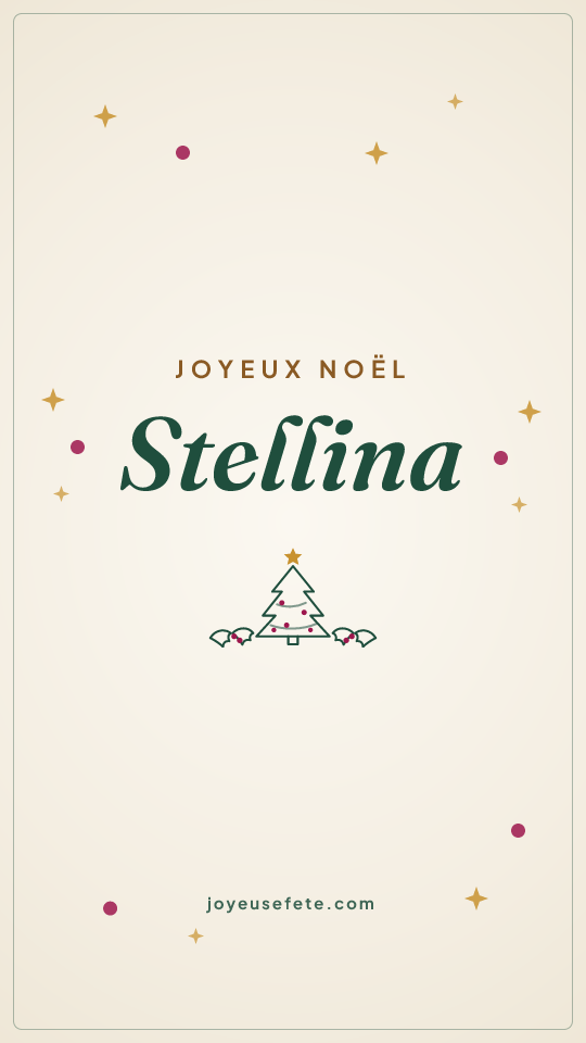 Image « Joyeux Noël Stellina » au format story