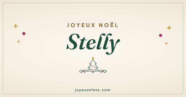 Image « Joyeux Noël Stelly » au format large